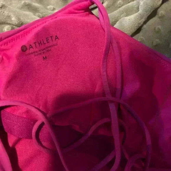Athleta Magenta Pink One Piece Swim Suit, Size M - Picture 6 of 8